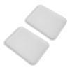 2pcs Food Tray Multifunctional Thickened Slip Resistance Chinese Fast Food Serving Tray for Dining