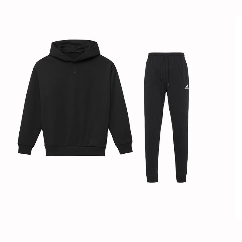

Adidas High Street Solid Color Brand Logo Printed Knit Fashion Sweatshirt Knit Drawstring Cuffed Long Pants Casual Sports Suit IN4243+GK9226 XXL