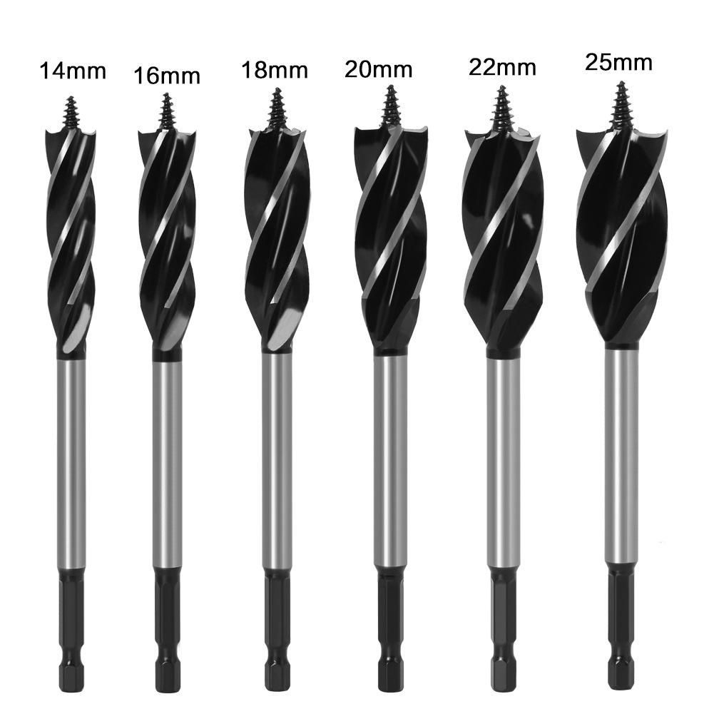 Woodworking Drill Four-blade Woodworking Drill Woodworking Hole Opener Door Lock Reaming Drill Four-slot Hole Drill