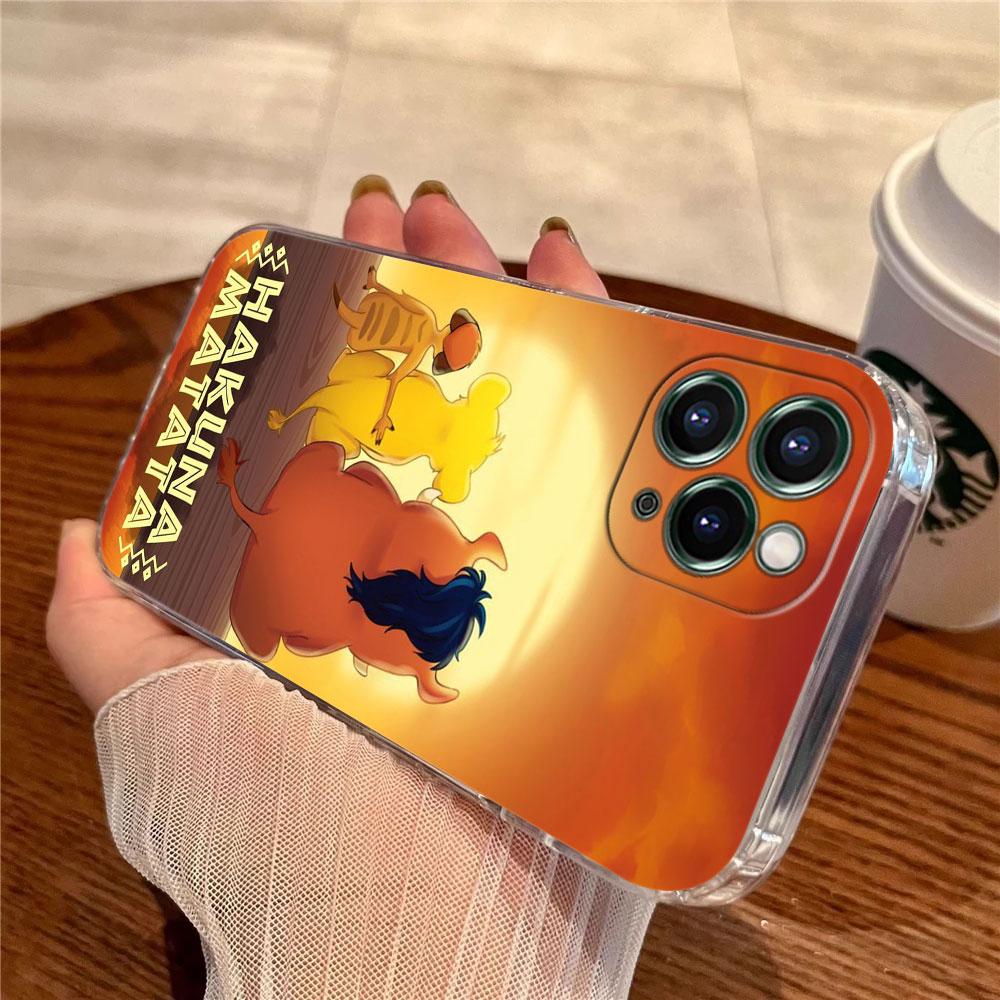 The Lion King HAKUNA MATATA Transparent Phone Case For iPhone 17 Pro Max 17E 11 12 13 14 15 16 Pro Max Plus 17 Air 16E 7 X Cover