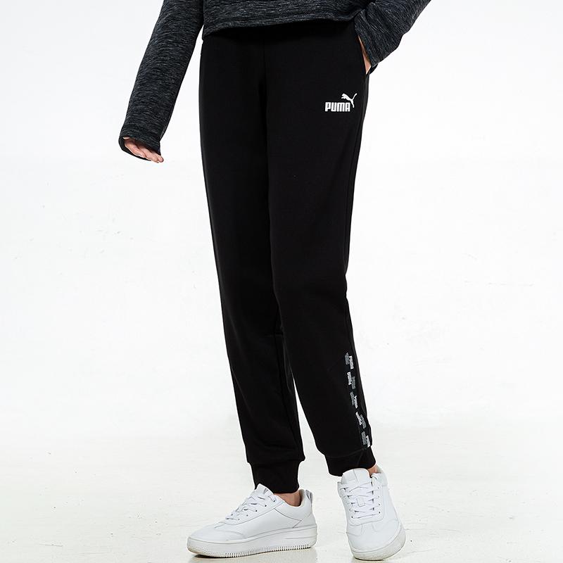 Puma Knit Running Training Casual Breathable Pants Women Bottoms Black 847712-01