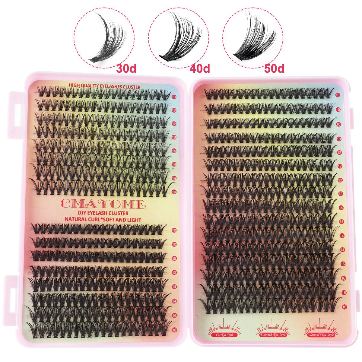 

640 Tufts Of D-Curve Single Tufts Of False Eyelashes 10-16Mmdiy Segmented Grafting To Extend Natural Dense Hair
