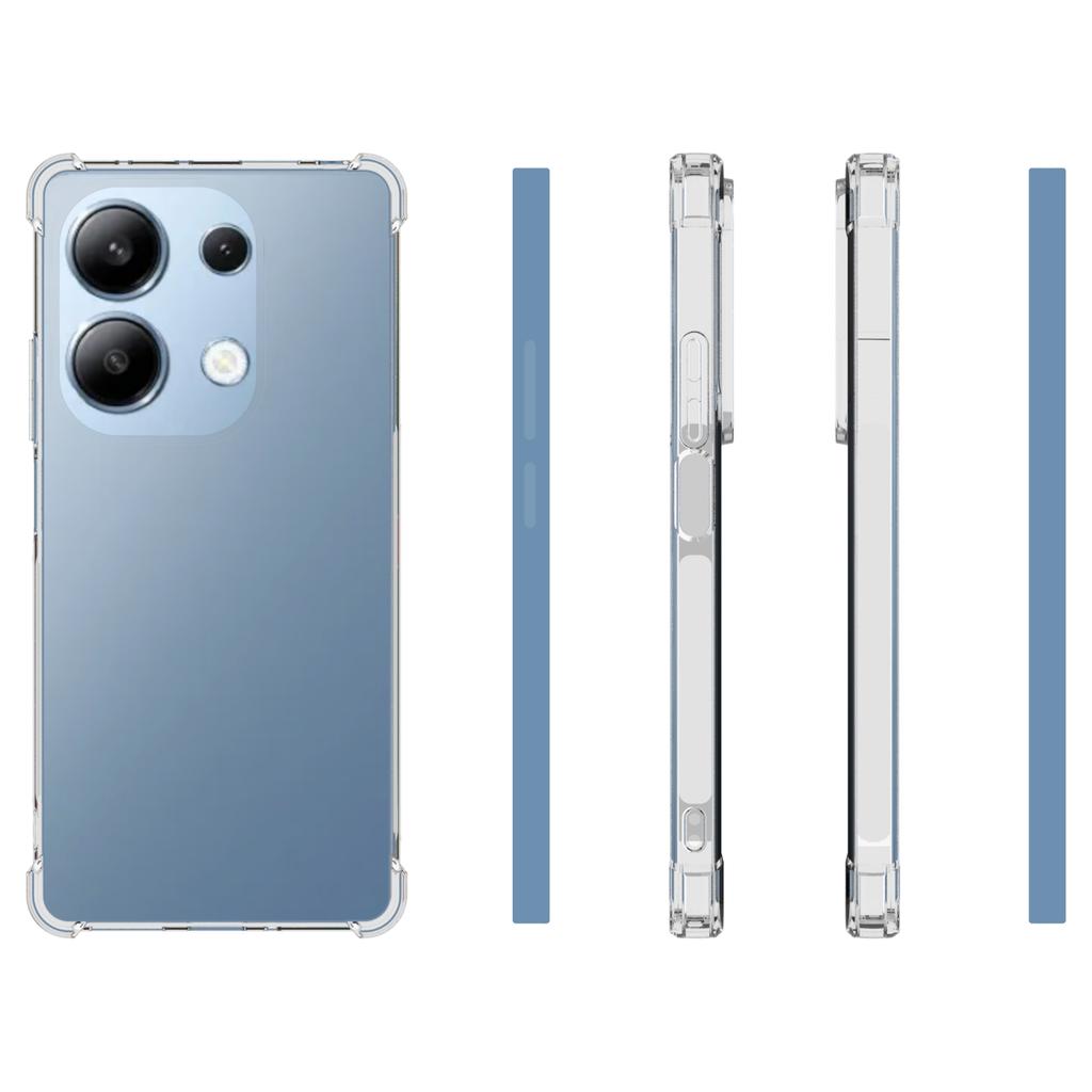 For Xiaomi Redmi Note 13 Pro 4G/Poco M6 Pro 4G Case TPU Anti-slip Drop-proof Clear Phone Cover