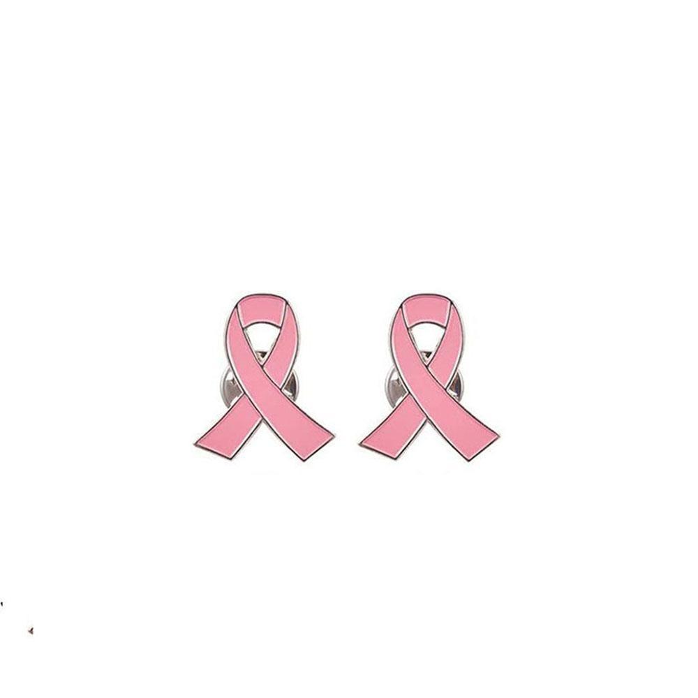 

Подарки для женщин от рака, 2 шт., булавка с розовой лентой, эмалированная ювелирная булавка розовый