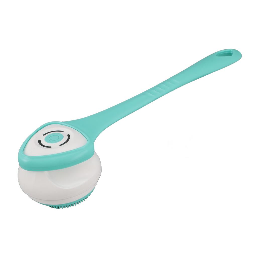 Electric Shower Brush Set Multifunctional IPX6 Water Proof   Handle Cordless Back Scrubber Automatic Body Bath Brush