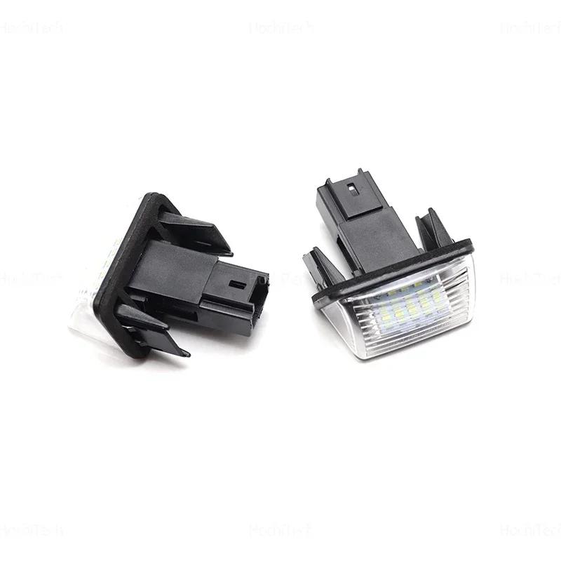 For Peugeot 206 207 307 308 407 5008 Partner Citroen C3 C4 C5 1 Year Durable LED White Canbus Rear License Plate Tag Lights