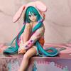 Animație Anime Fată Frumoasă Hatsune Miku Pijamale cu Urechi de Iepure Hatsune Miku Piră Ornamențe Drăguțe Model PVC Decorațiuni