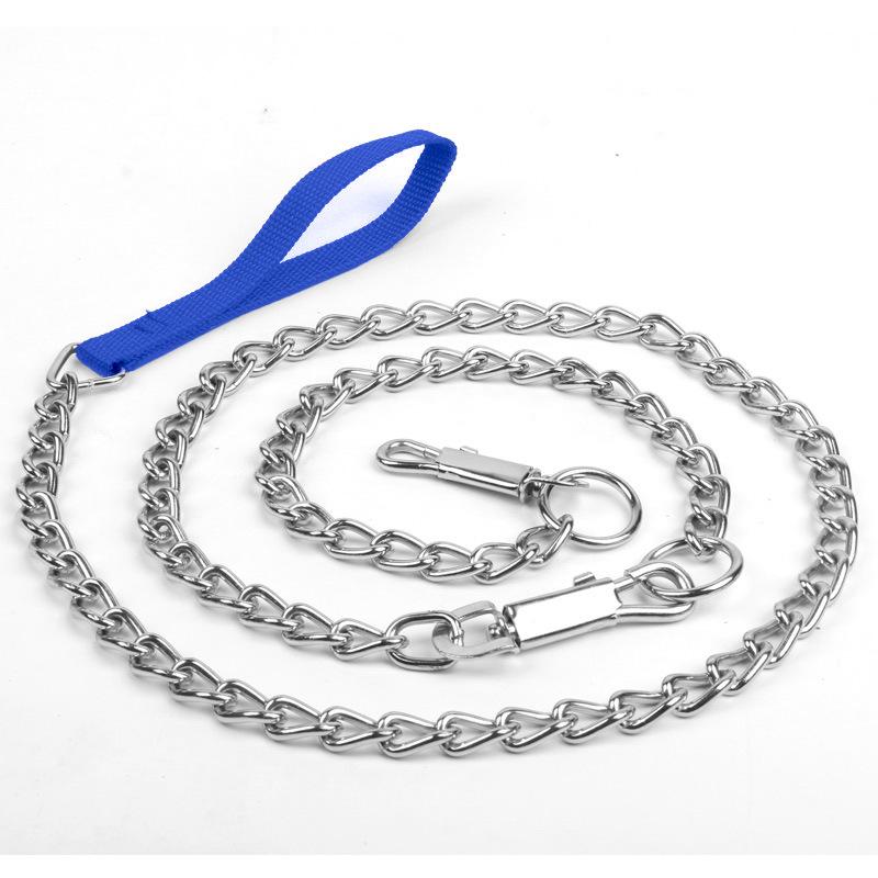 

Поводок для питомца Металлическая собачья цепь Железная цепь Поводок для собаки Железная пряжка Цепь Цепь Поводок-привязь 3.0Mm extended (170cm)