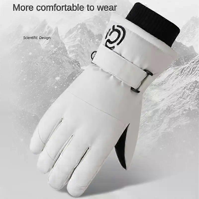 Winter Men Women Ski Gloves Windproof Warm Waterproof Touch-Screen Fleece Non-slip Snowboard Snowmobile Cycling Skiing Gloves