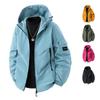 Giacca Primaverile Antivento con Cappuccio, Abbigliamento da Lavoro per Sport all'Aria Aperta, Tuta da Alpinismo Americana, Giacca Leggera