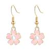 Daisy Inspired Drop Earrings For Women Lightweight Alloy Jewelry With Oil Drip Technique Enamel Ear Accessories