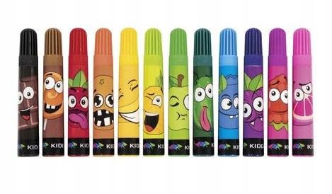 Flamastry Pisaki Zapachowe 12 Kolor.Kidea 8110