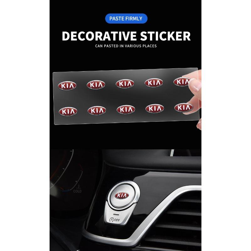 Car Interior Random Stickers Car Steering Wheel Decals For Kia Ceed Sorento Sportage Niro Optima Picanto Rio Morning Forte K8