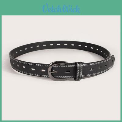 Girls Leatherlike Belt With Alloy Buckle For Daily Use And Office Attire
