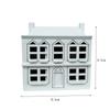 1:12 Dollhouse Miniatures White Wooden Villa Small House Model Doll House Decor Micro Landscape Ornaments Pretend Play Toys Diy