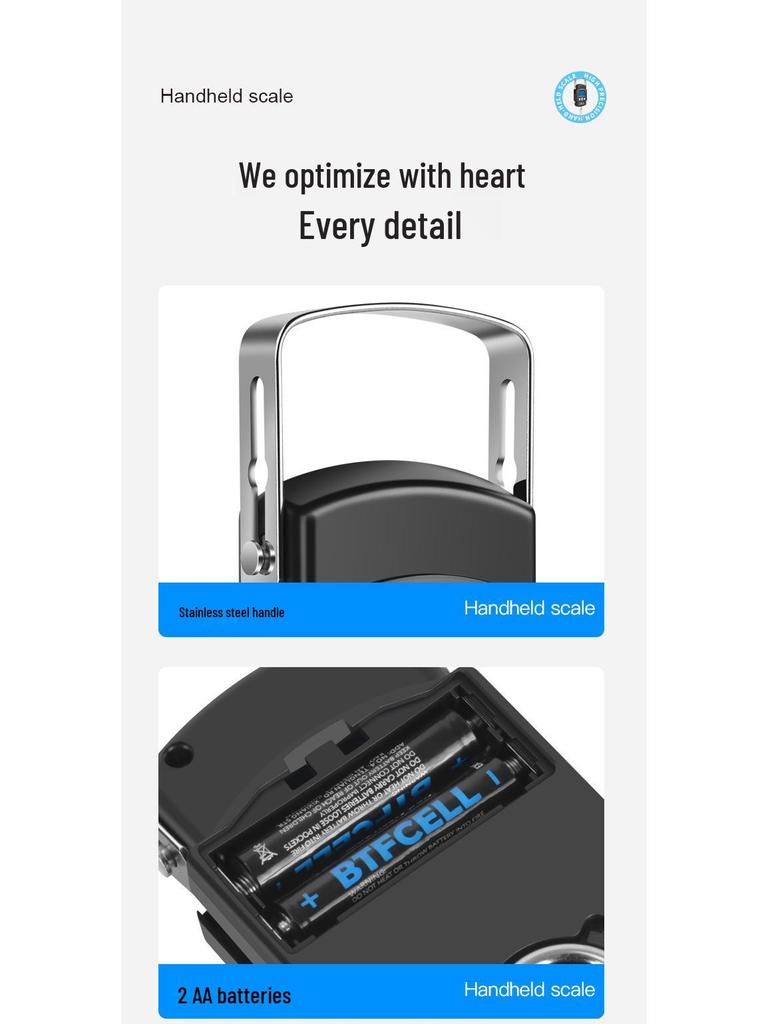 Portable Handheld High-Precision Electronic Scale with Tape Measure for Home and Courier Use