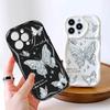 Multifilmi mustriga kreemjas tekstuuriga korpus lainelise servaga pehme silikoonkaanega telefoniümbris iPhone'i jaoks Samsung Huawei Honor Xiaomi Redmi Infinix Tecno