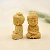 Cute Small Home Decor Handicraft Baby Buddha DIY Key Chain Pendant Little Monk Figurines Car Ornament Buddha Statue