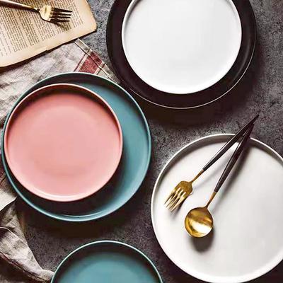 6/8 cala Ins Nordic Naczynia Stołowe Kreatywna Ceramika Matowy Glazura Domowa Taca Talerz do Western Food Talerz na Sałatkę Talerz na Stek Talerze Obiadowe