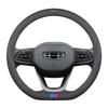 Ultra-Thin Genuine Leather Steering Wheel Cover for Geely Models