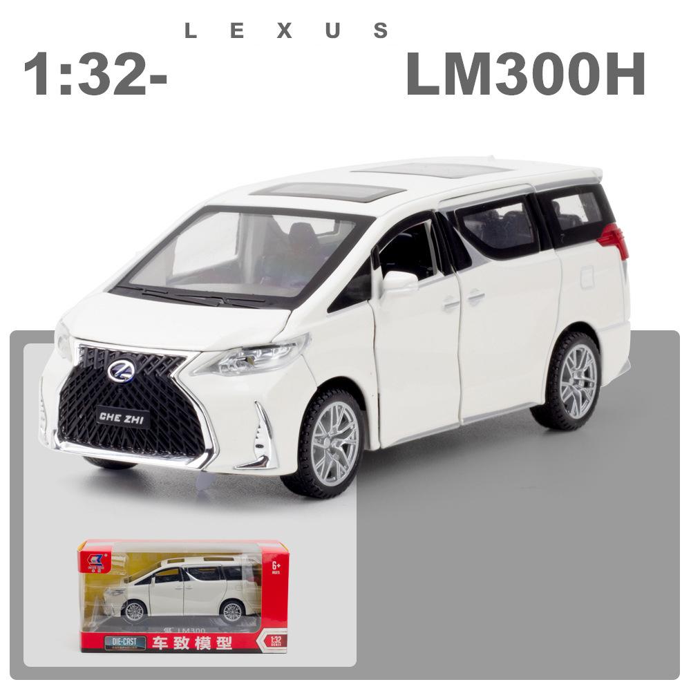 1/32 Scale LM300H Diecast Car Model Toy, Pull Back Toy Vehicle with Sound and Light for Kids Toddler Boys Girls Gift Collection