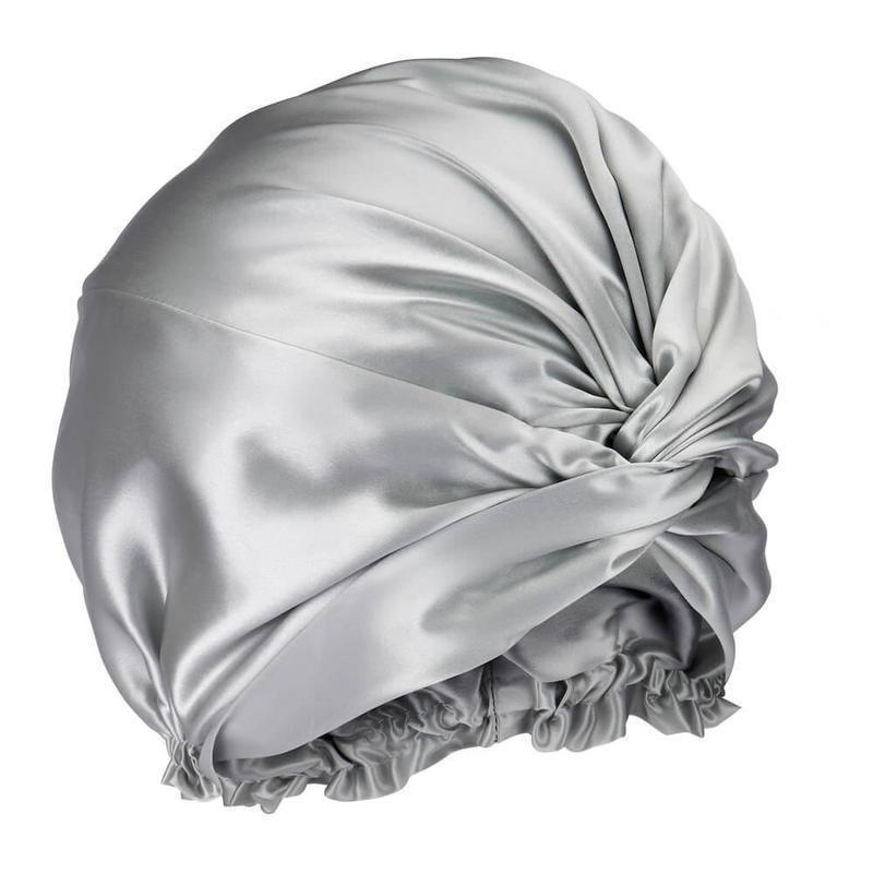 Custom Logo Sleeping Super Soft 19mm 100% Mulberry Silk Hair Bonnet Double Layer Daily Use All Seasons Fashion Bonnet