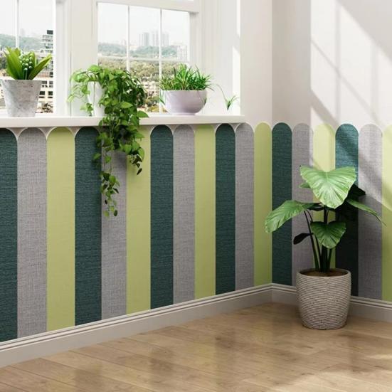 Anti Collision Wall Padding for Kids Peel And Stick Self-Adhesive Protective Wall Panel Headboard for Playroom Nursery