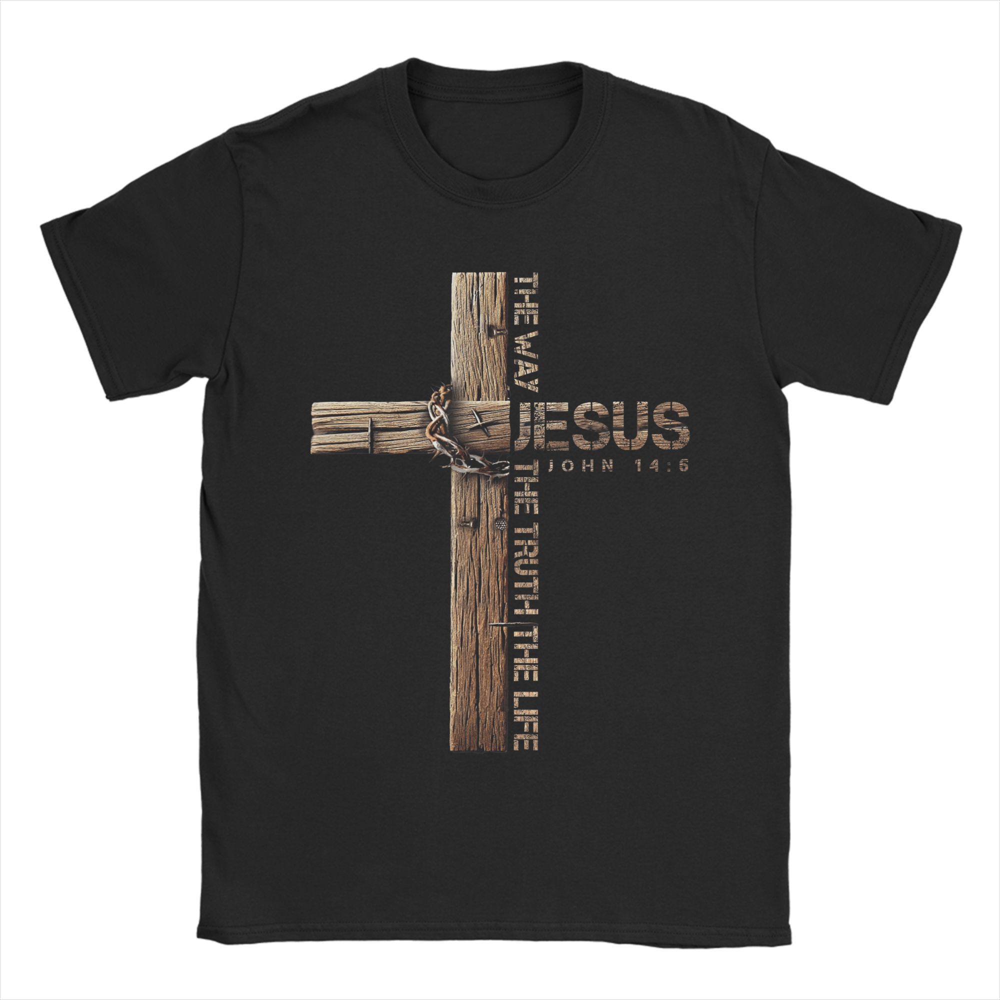 

He is Risen Cross Jesus Religious Easter Day T Shirts Unisex Cotton Novelty TShirts Round Collar Tee Shirt Short Sleeve S