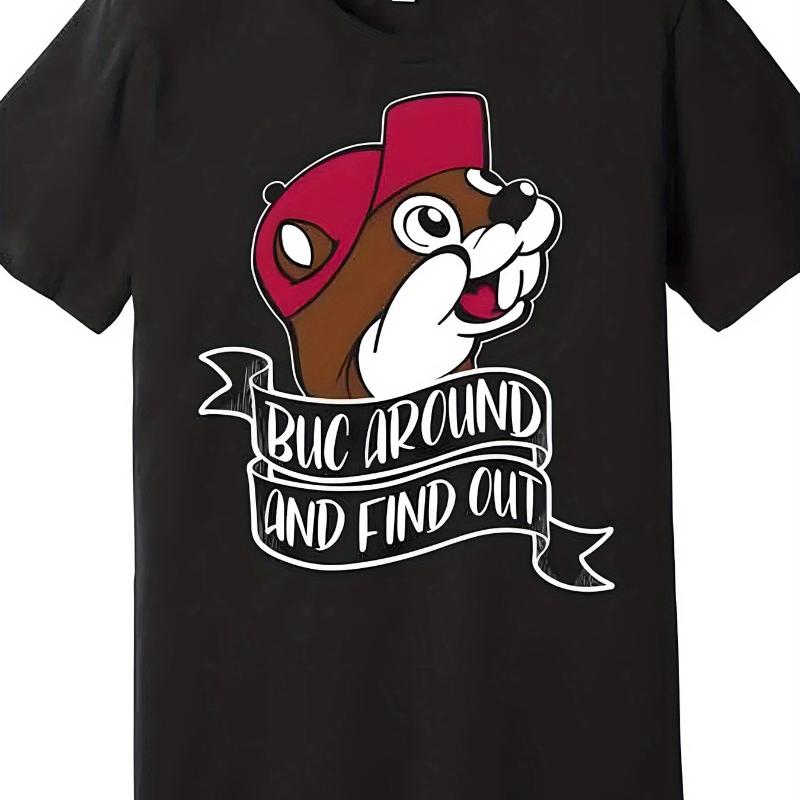 Buc Around and Find Out Men s Premium Cotton Streetwear T-Shirt XS чёрный