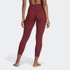 Adidas Solid Color Logo Fitness Leggings Women Bottoms Shadow-Red IJ9360