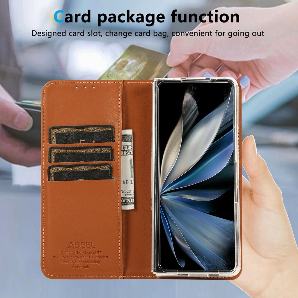 ABEEL For Google Pixel 10 Pro Fold Phone Case RFID Blocking Leather Flip Cover