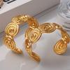 Irregular Thread Bracelet Exaggerated Design Sense Popular Exquisite Bracelet 18K Gold Plated Bracelet