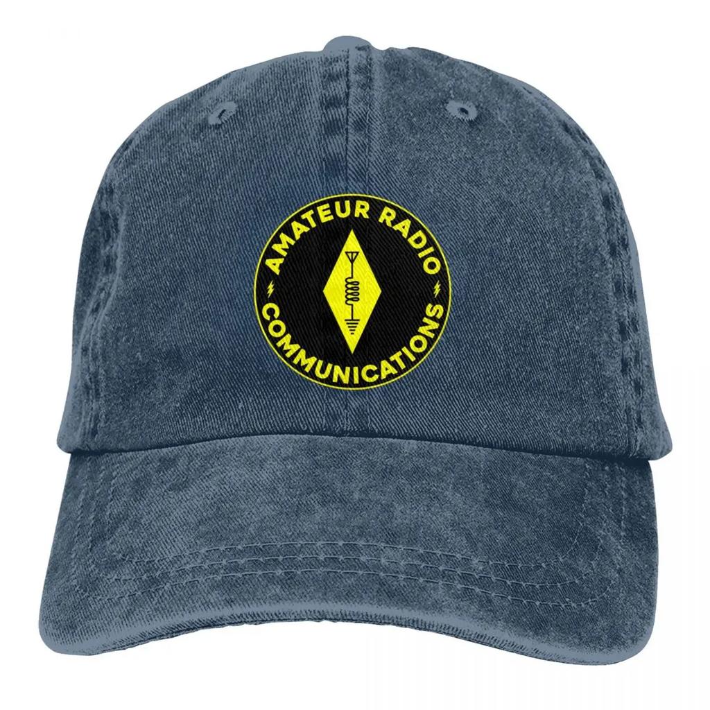 Amateur Radio Communications Operaotr Accessories Men Women Baseball Cap Distressed Cotton Caps Hat Vintage