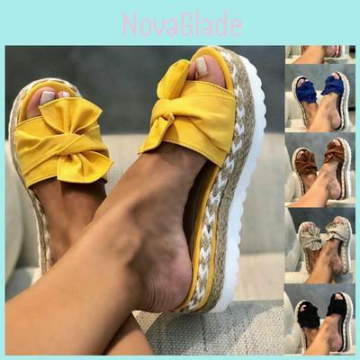 Stylish Bow Knot Sandals Shoes For Women With Comfortable Inner Lining For Everyday Use