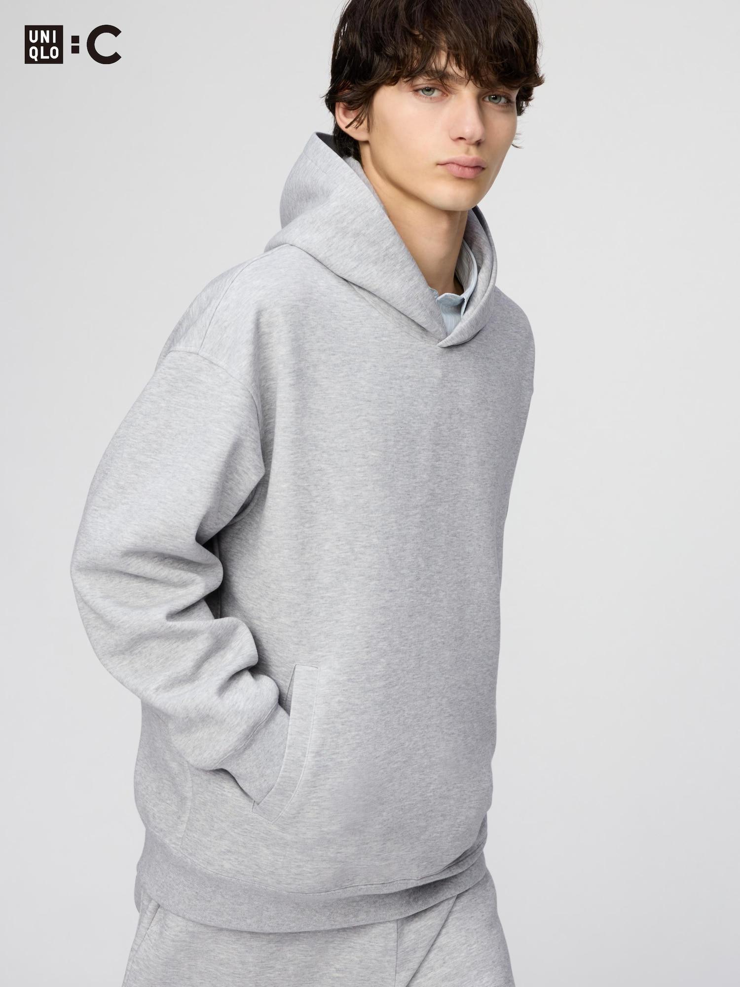 Uniqlo Japan Sweat Oversize Pull Parka 03 GRAY/S