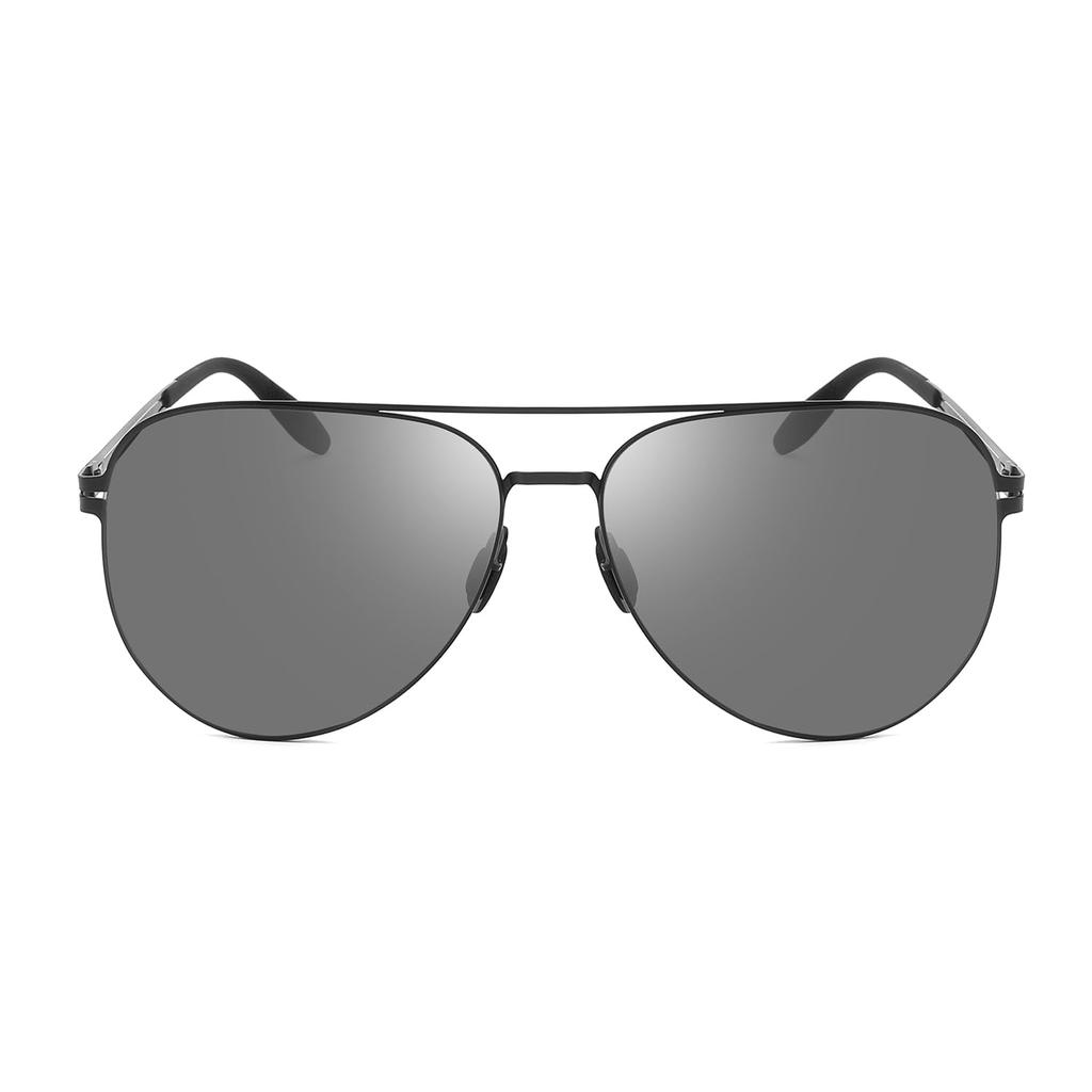 19g PC stainless steel frame UV protection function Comfortable fit [PUKCLAR] Men's sunglasses, polarized, ultra-lightweight lens, super-elastic