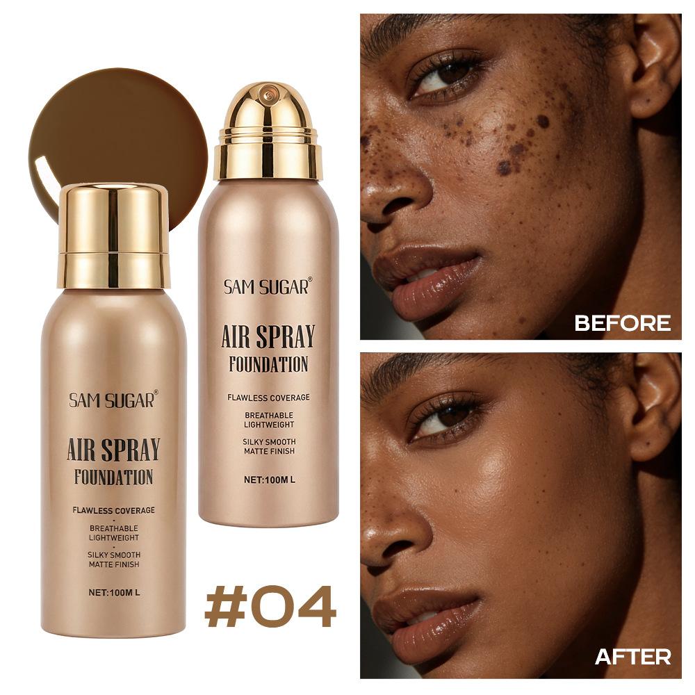 Spray Foundation – Waterproof, Skin-friendly, Long-lasting, Natural, Lightweight, Matte Finish – 30ml Less