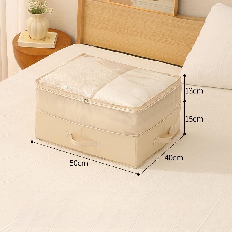 1pcs Under Bed Storage Box Foldable Underbed Organizer Bag for Clothes Quilts Blankets Home Space-Saving Storage Container