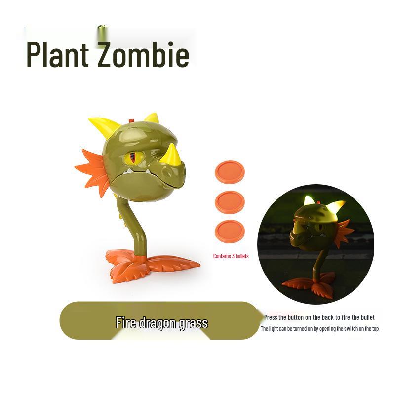 Plants Vs. Zombies Toy Set: Bewitching Mushroom, Fish Hook, Grassland Mine, Flaming Tree, Poison Pea