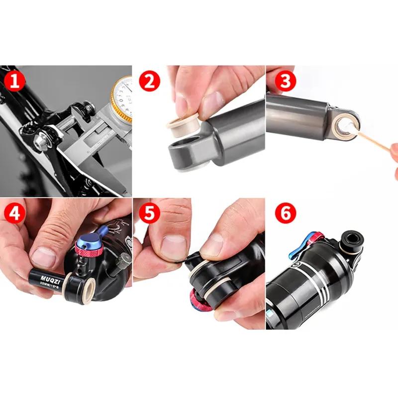 Experience Smooth And Stable Rides With MTB DH Bicycle Rear Shock Absorber ForDU Bushing Kit For Fox For Rockshox rear shock mtb