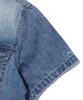 Dist Nine Crop Denim Short Sleeve Shirt Light Indigo (Lp2Yf337-062)