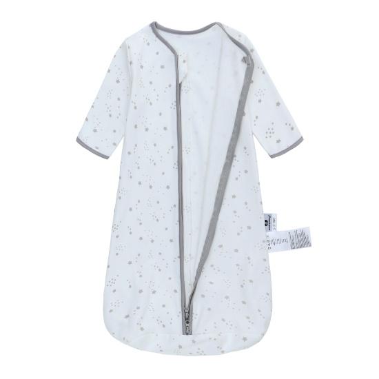 miracle baby" Pure Cotton Long‑Sleeve 3D Sleeping Bag with Animal Print, Center‑Opening, Breathable Summer Sleeping Bag for Children Aged 0–2 Years