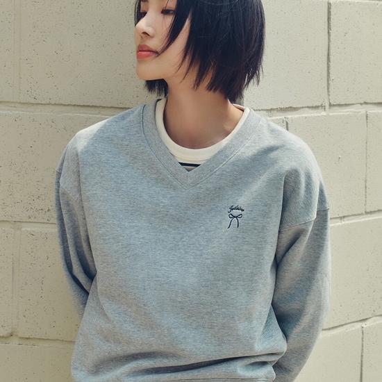 TopTen Women s Terry V-Neck Sweatshirt_MSE3TR2902 85