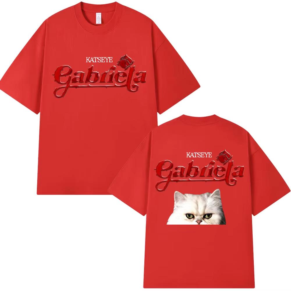 

KATSEYE Gabriela Tour 2026 Graphic Tshirts Fashion Vintage Popular Men Women T Shirt Loose Cotton Fans Gifts T Shirt Streetwear 3XL