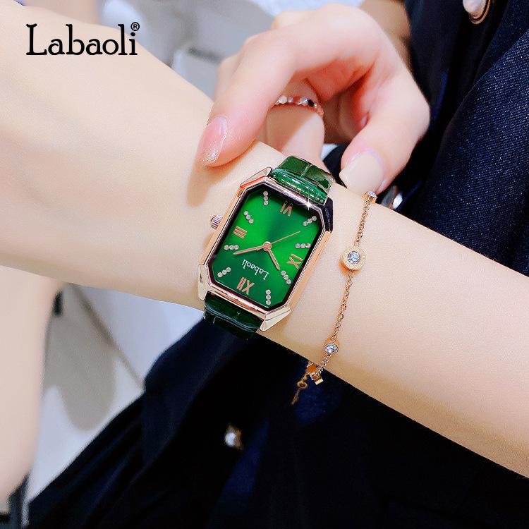 Labaoli Women's Leather Belt Quartz Wristwatch LA071