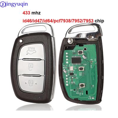 Jingyuqin 3b Remote Car Key Fob For Hyundai IX35 Rena MISTRA Elantra 2015 433MHz ID46 PCF7952 PCF7953 Chip PCF7938 ID47 ID64