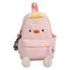Kawaii Duck Backpack With Soft Nylon Material And Zipper Closure For Travel