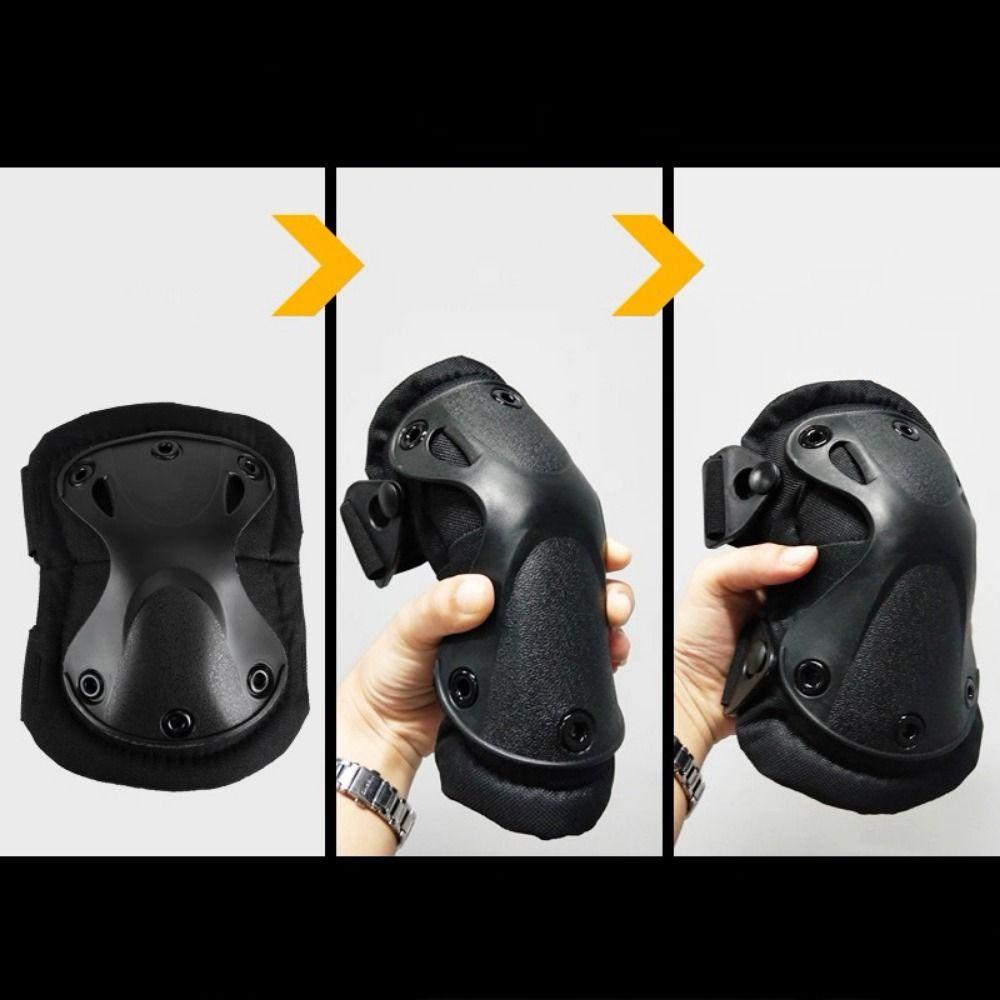 4Pcs/Set Adjustable Knee Pads Elbow Pads Professional Sports Protective Gear  Outdoor Cycling