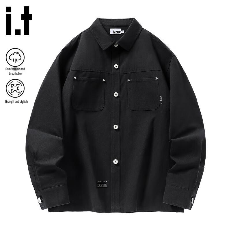

Izzue Men s Trendy Utility Shirt Jacket M