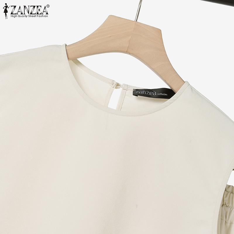 ZANZEA Women Sleeveless Vest Tops and Pants Casual Two Piece Suit Sets